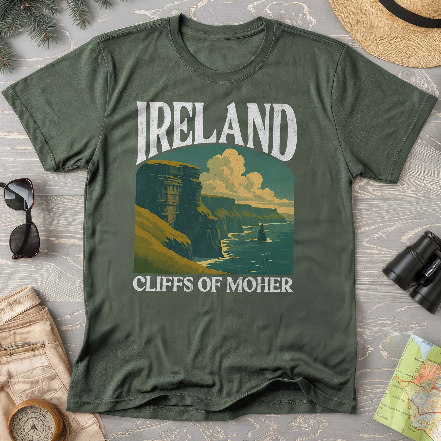 Ireland Cliffs of Moher "Big and Bold" Comfort Colors T-Shirt
