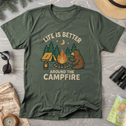 Around The Campfire "Happy Bear" Comfort Colors T-Shirt