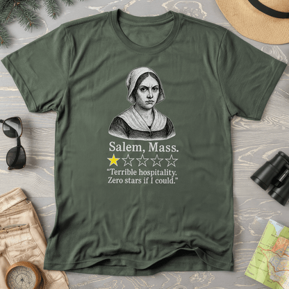 Salem Massachusetts "1 Star Review" Comfort Colors T-Shirt