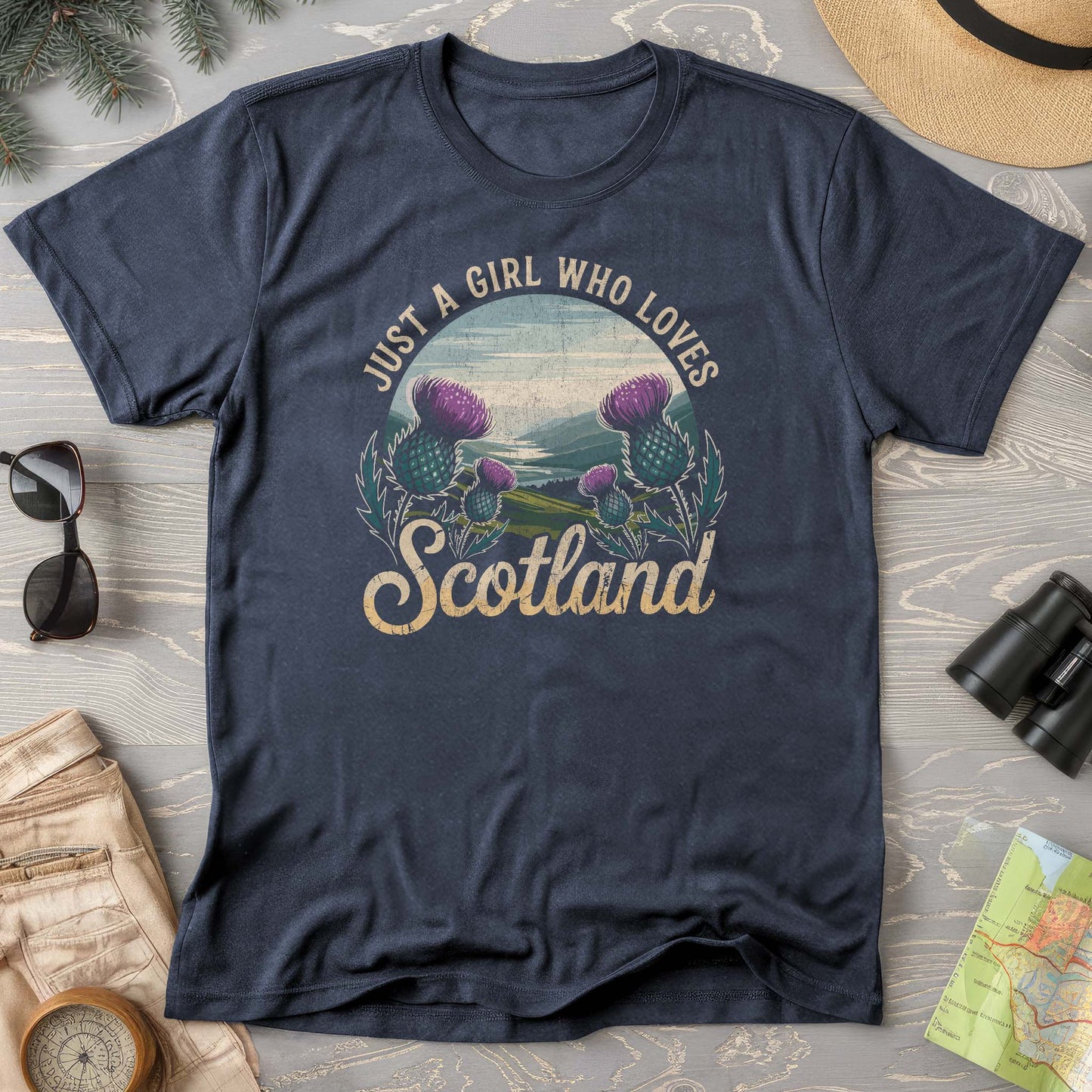 Just a Girl Who Loves Scotland Comfort Colors T-Shirt