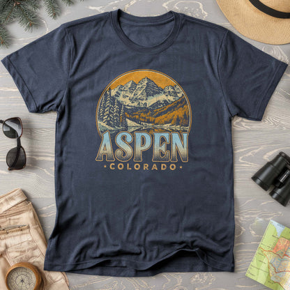 Aspen Colorado Groovy Screenprint Comfort Colors T-Shirt