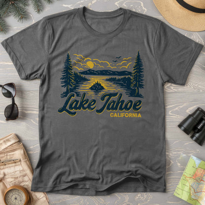 Lake Tahoe Emerald Bay Sketch Comfort Colors T-Shirt
