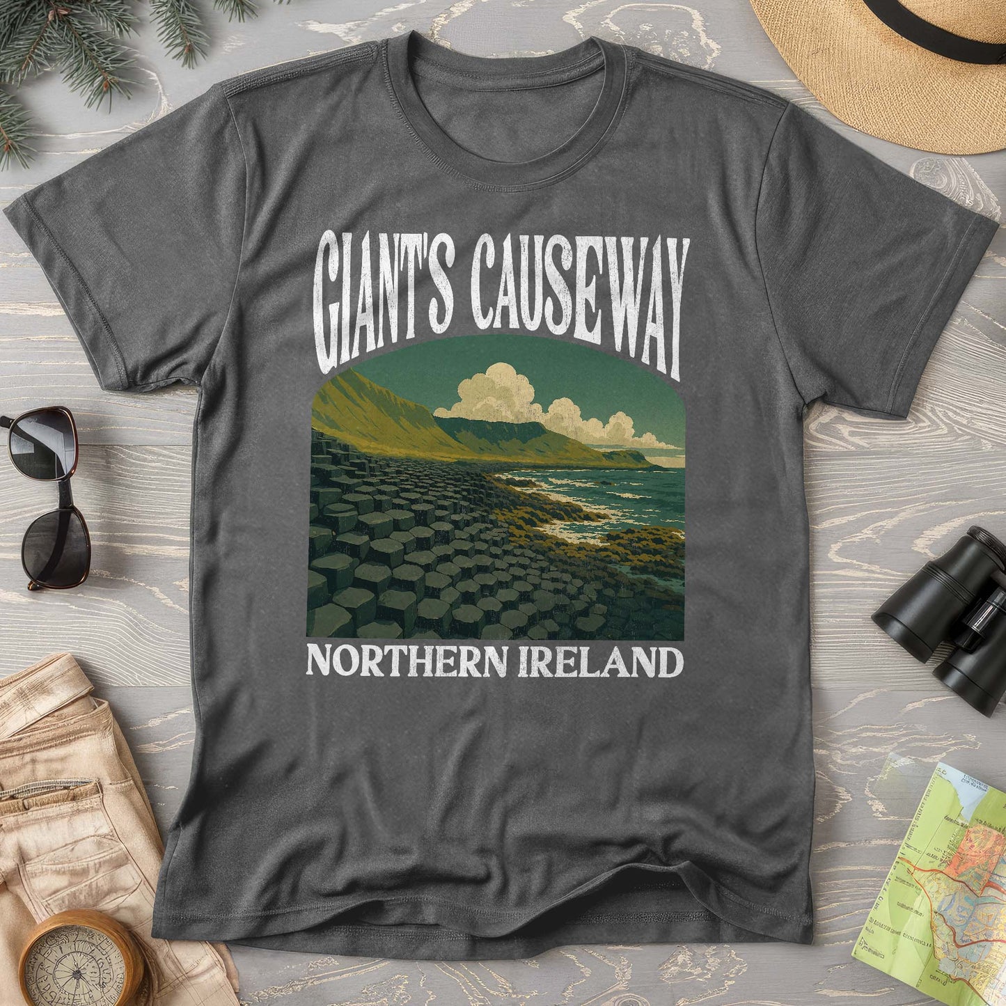 Giants Causeway Northern Ireland "Big and Bold" Comfort Colors T-Shirt