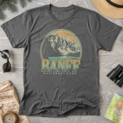 Banff National Park Groovy Screenprint Comfort Colors T-Shirt