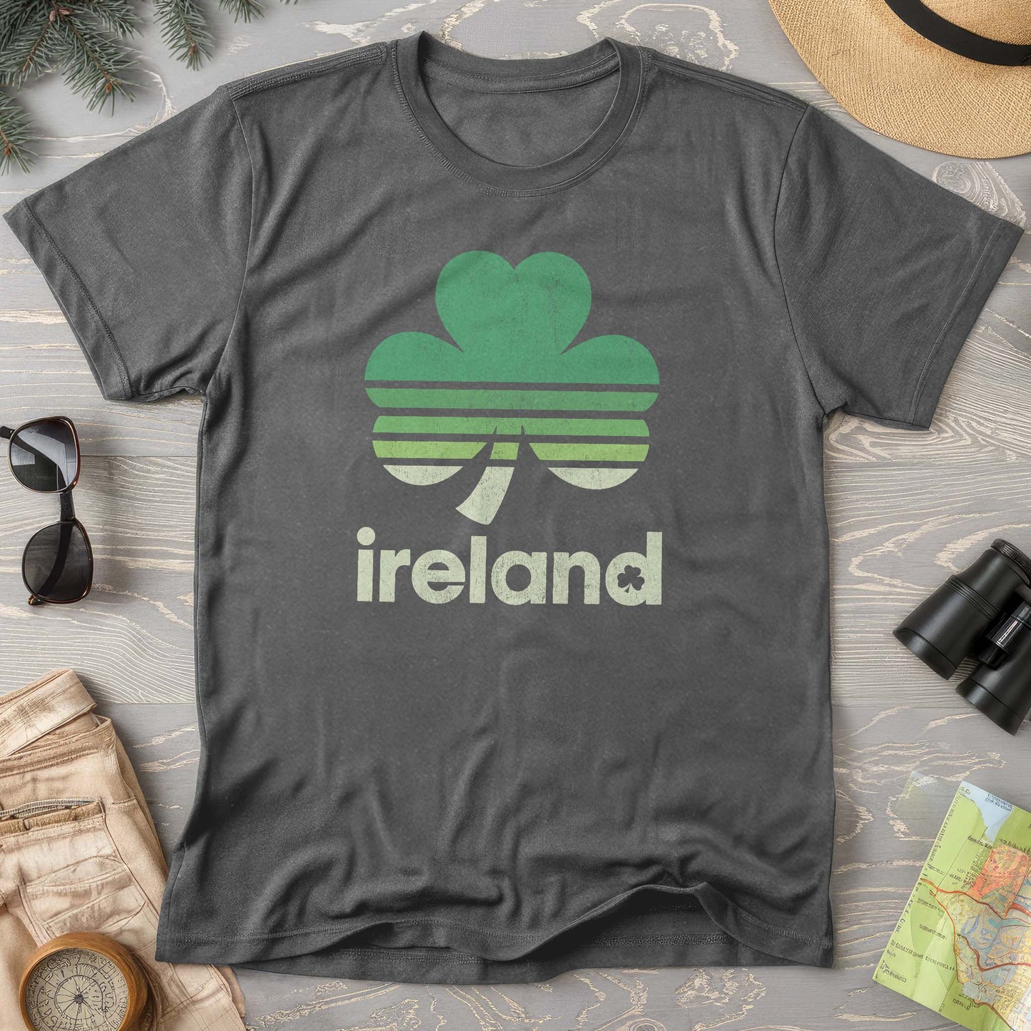 Ireland Retro Shamrock Comfort Colors T-Shirt