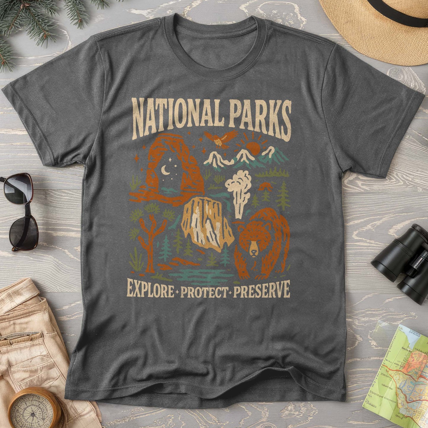 National Parks "Stencil Cut" Comfort Colors T-Shirt