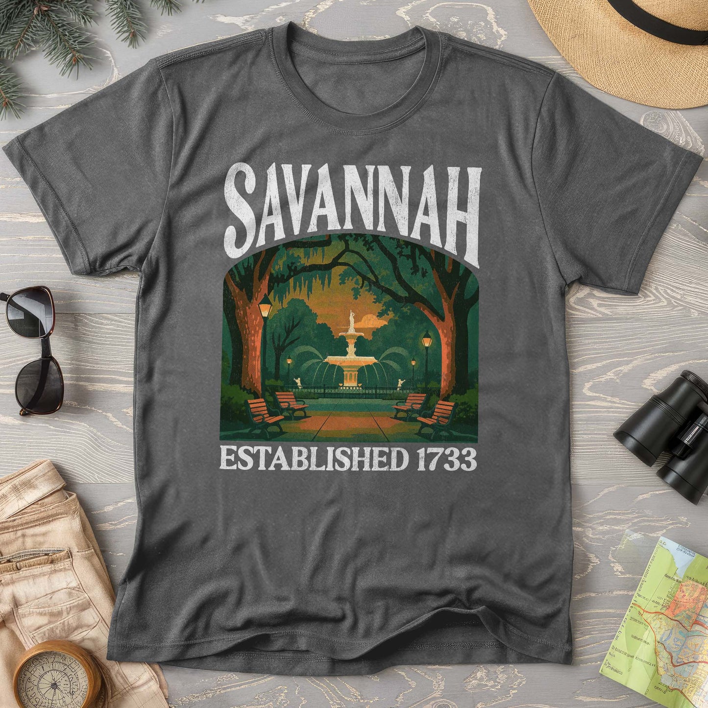 Savannah Georgia "Big and Bold" Comfort Colors T-Shirt