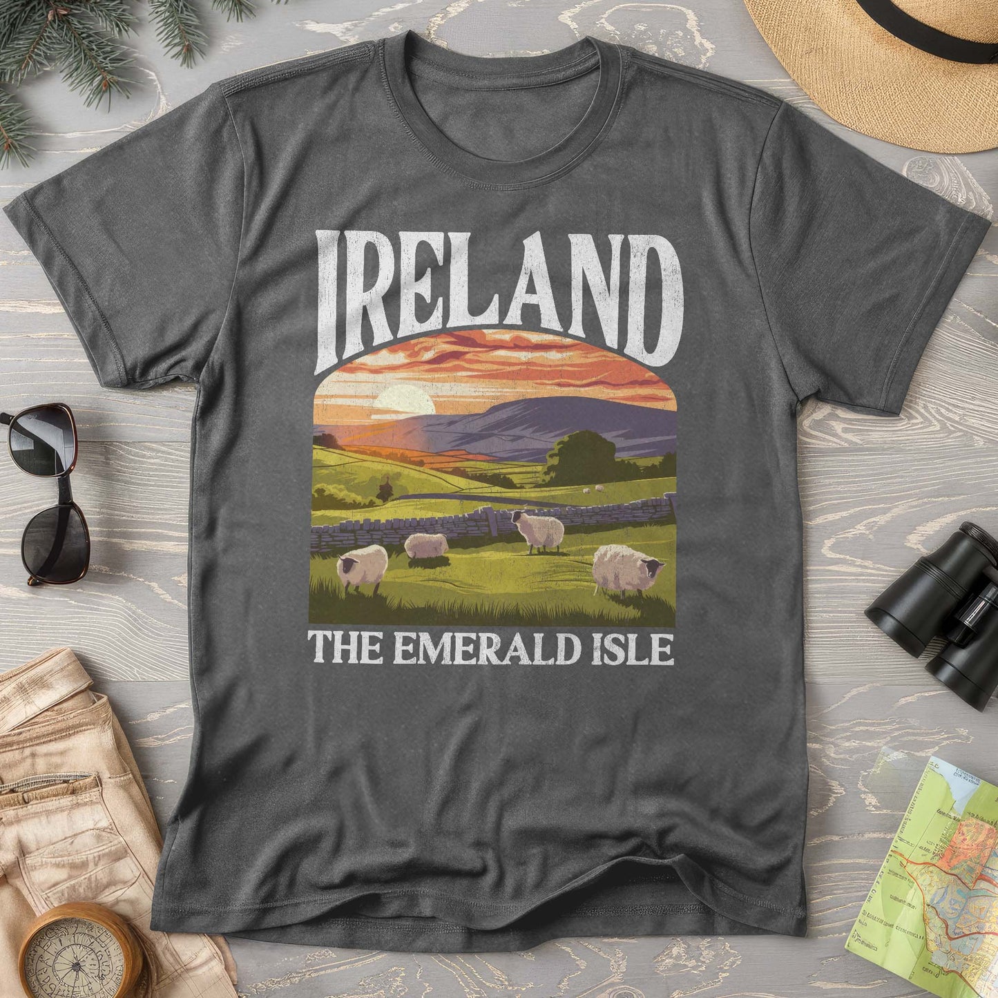 Ireland The Emerald Isle "Big and Bold" Comfort Colors T-Shirt