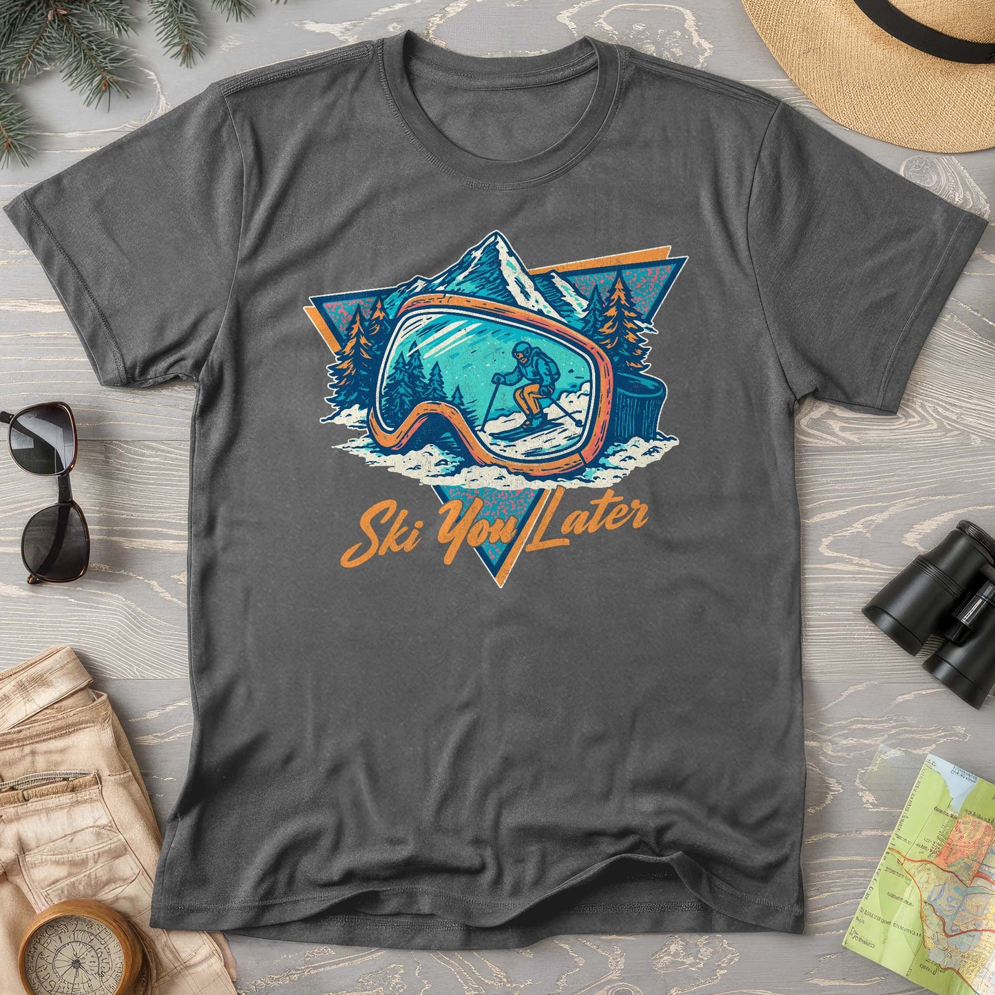 Ski You Later Retro 1980's Comfort Colors T-Shirt