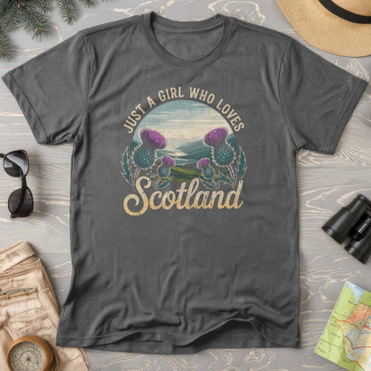 Just a Girl Who Loves Scotland Comfort Colors T-Shirt