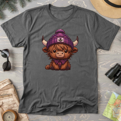 Tartan Highland Cow Comfort Colors T-Shirt
