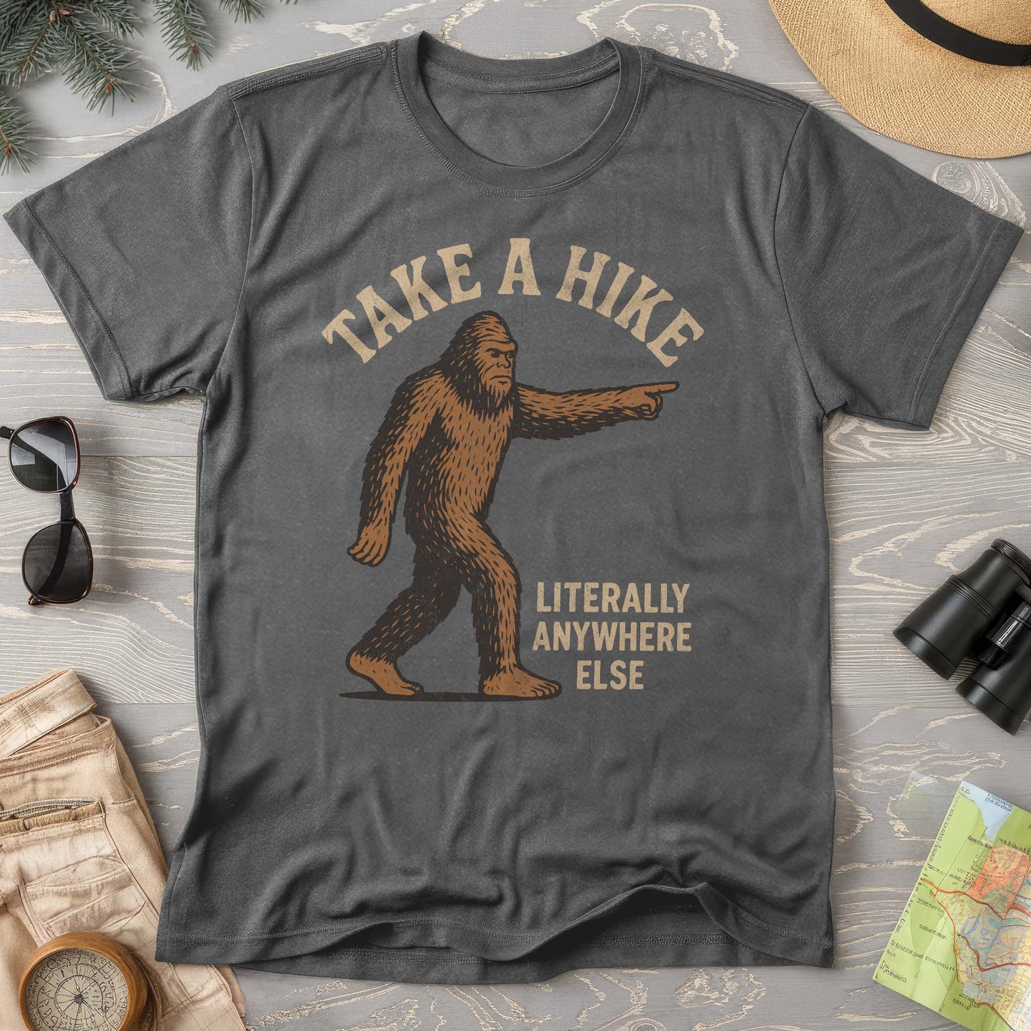 Bigfoot "Take a Hike" Comfort Colors T-Shirt