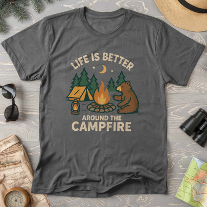 Around The Campfire "Happy Bear" Comfort Colors T-Shirt