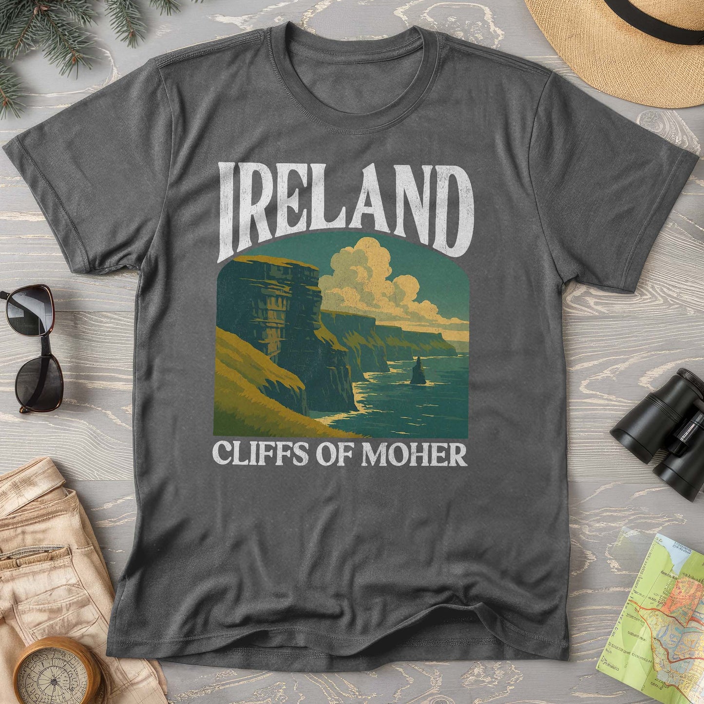 Ireland Cliffs of Moher "Big and Bold" Comfort Colors T-Shirt