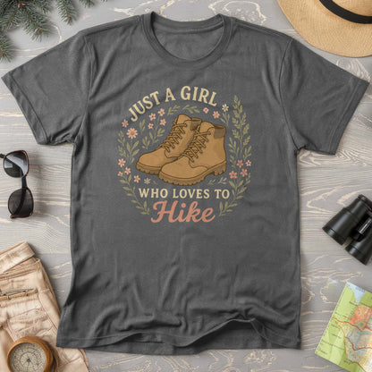 Just a Girl Who Loves to Hike Comfort Colors T-Shirt