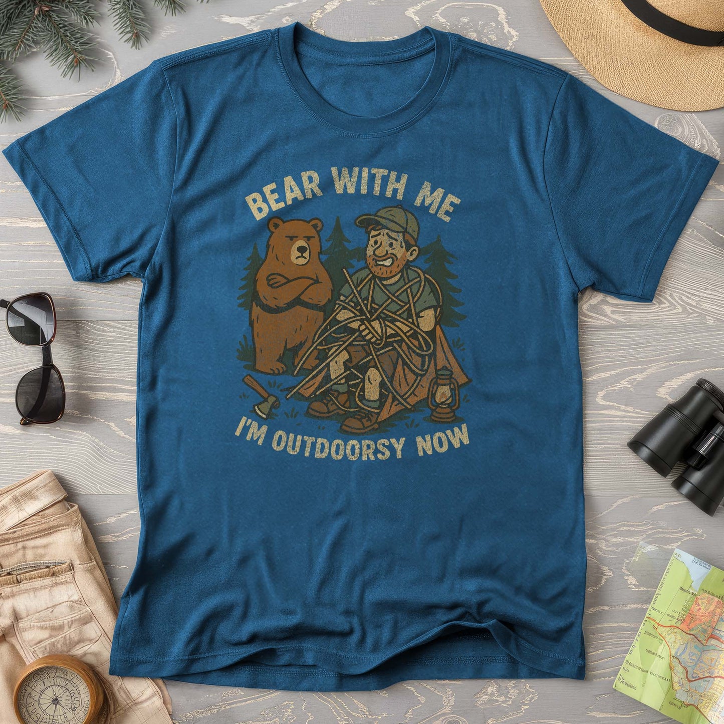 Men's "Bear With Me" Outdoorsy Comfort Colors T-Shirt