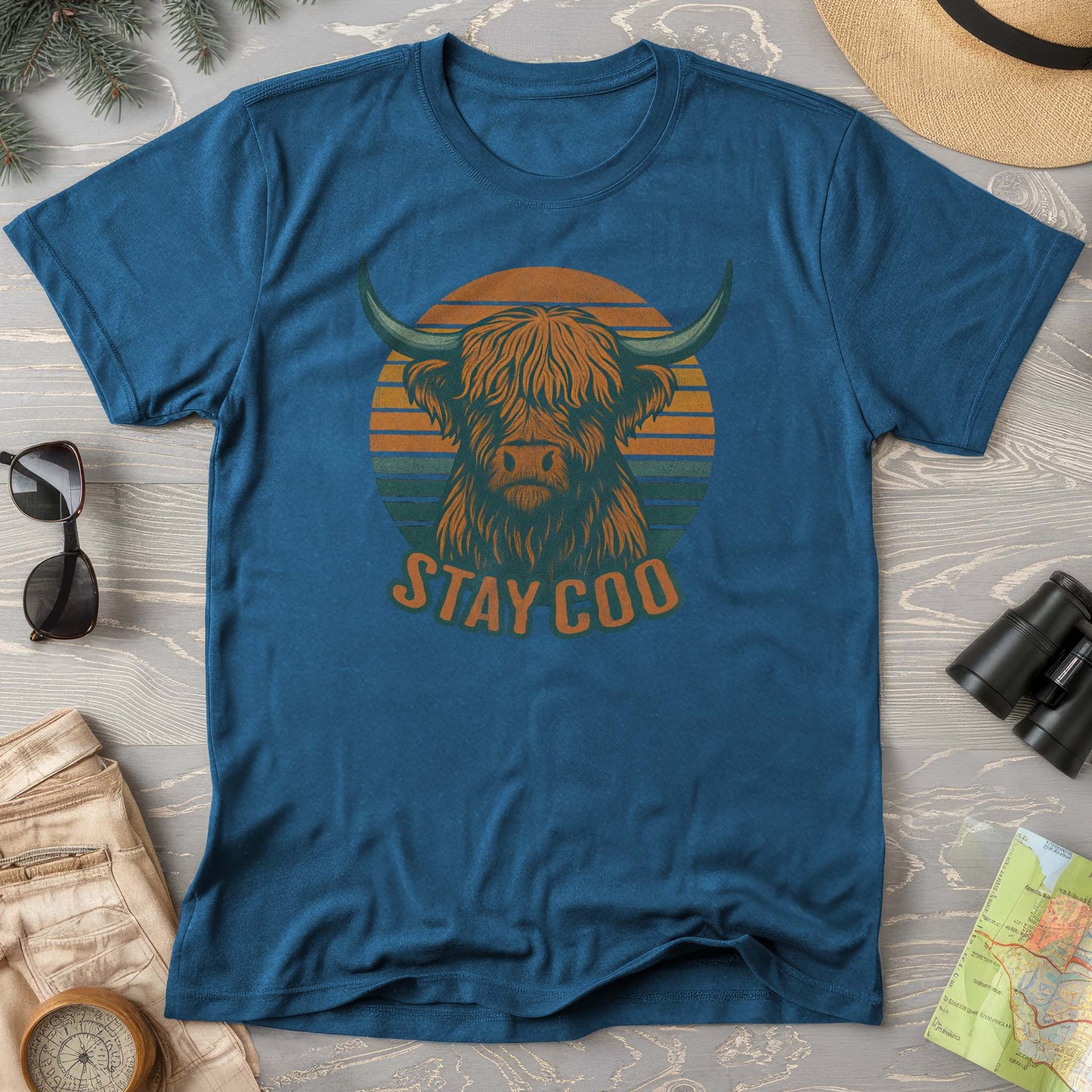 Highland Cow "Stay Coo" Comfort Colors T-Shirt