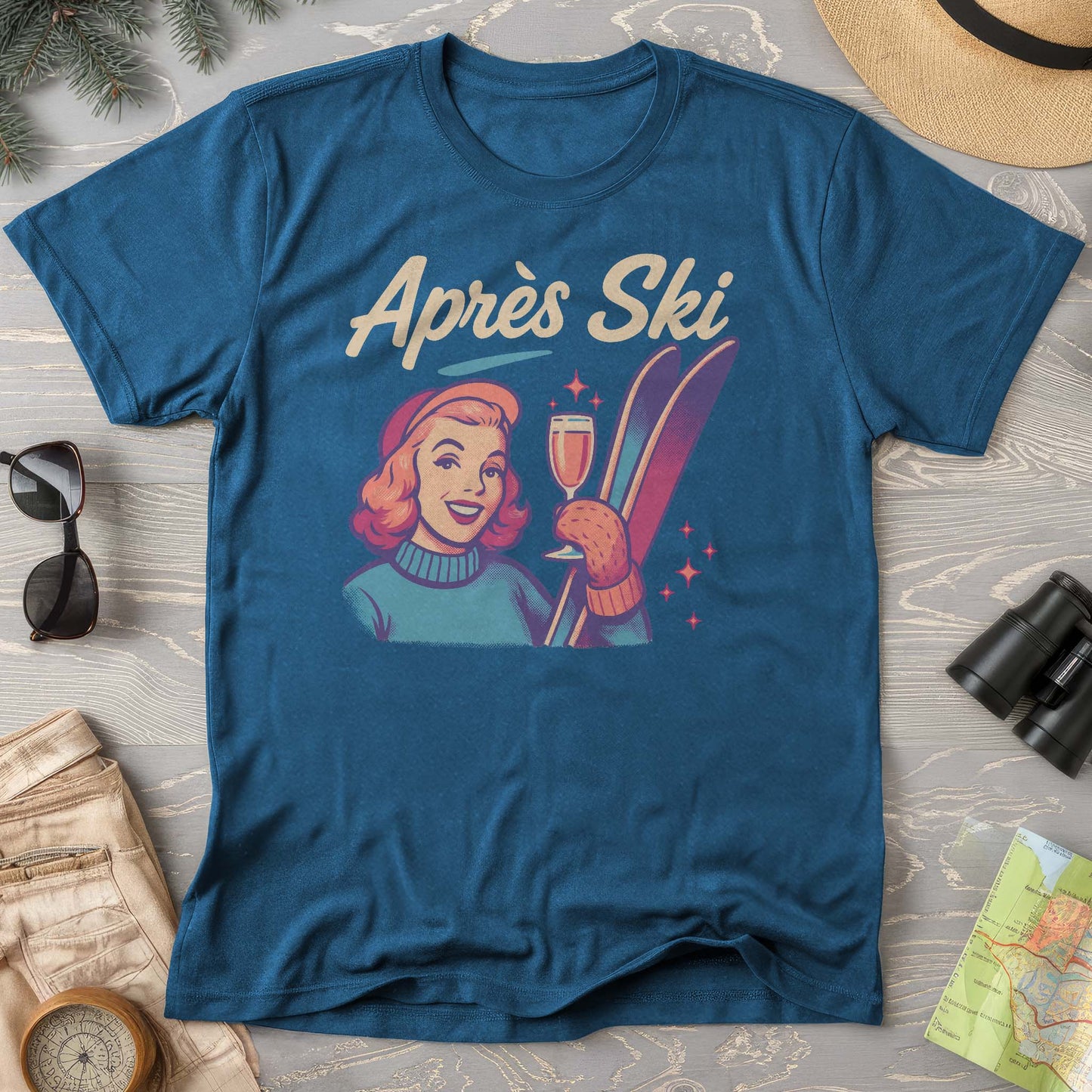 Apres Ski Retro 1950's Comfort Colors T-Shirt