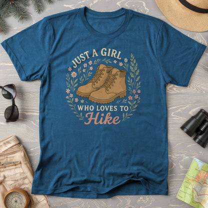 Just a Girl Who Loves to Hike Comfort Colors T-Shirt
