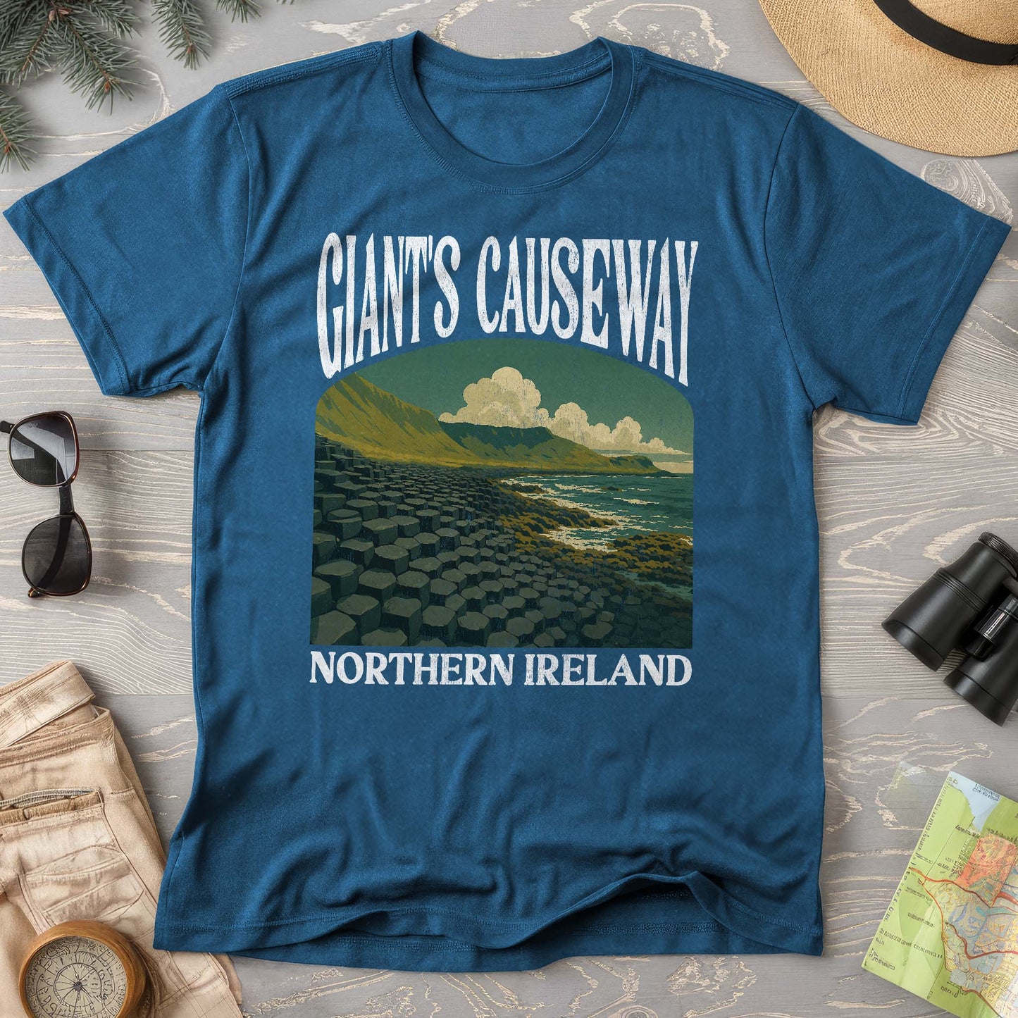 Giants Causeway Northern Ireland "Big and Bold" Comfort Colors T-Shirt
