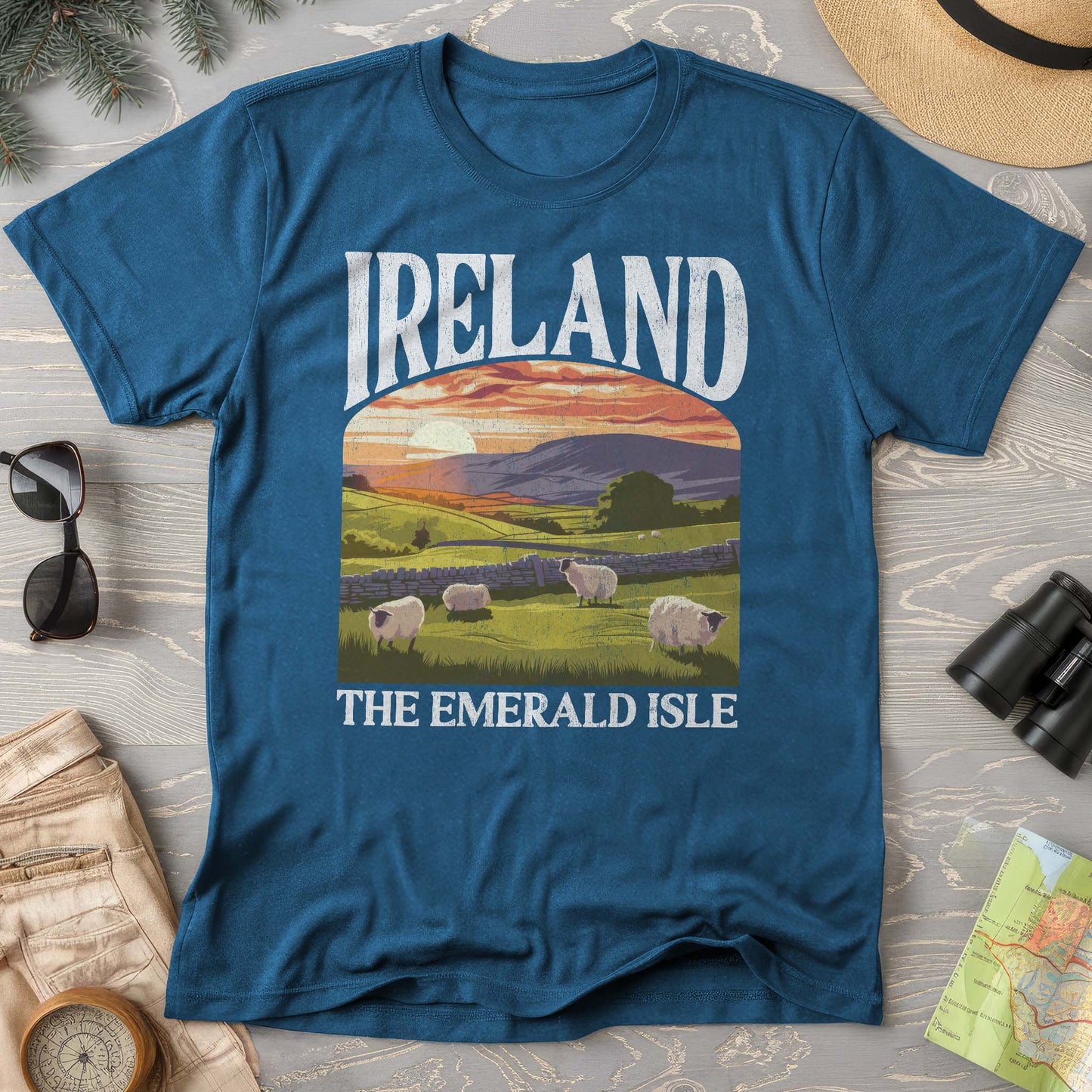 Ireland The Emerald Isle "Big and Bold" Comfort Colors T-Shirt