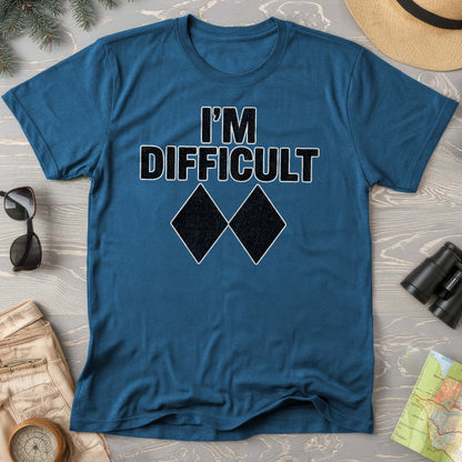 I'm Difficult "Black Diamond" Ski Comfort Colors T-Shirt