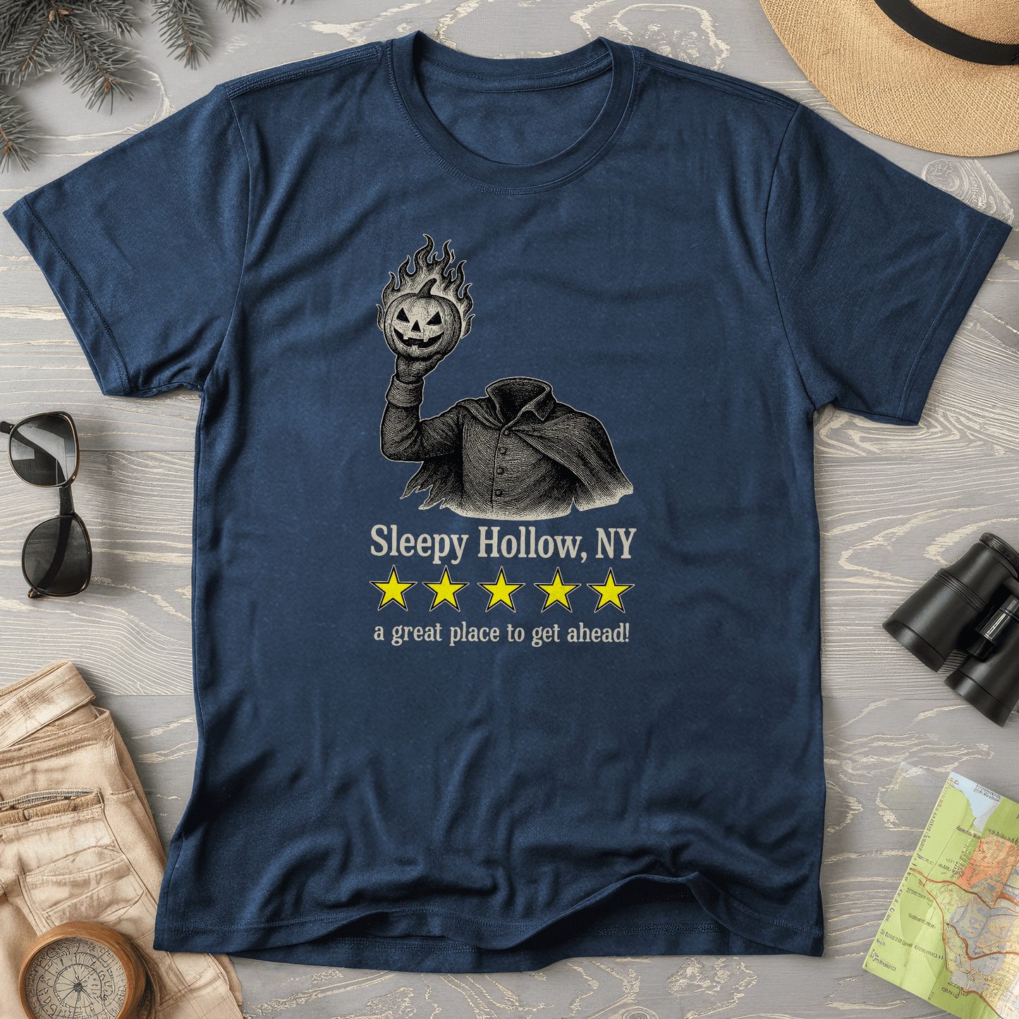 Sleep Hollow NY "5 Star Review" Comfort Colors T-Shirt