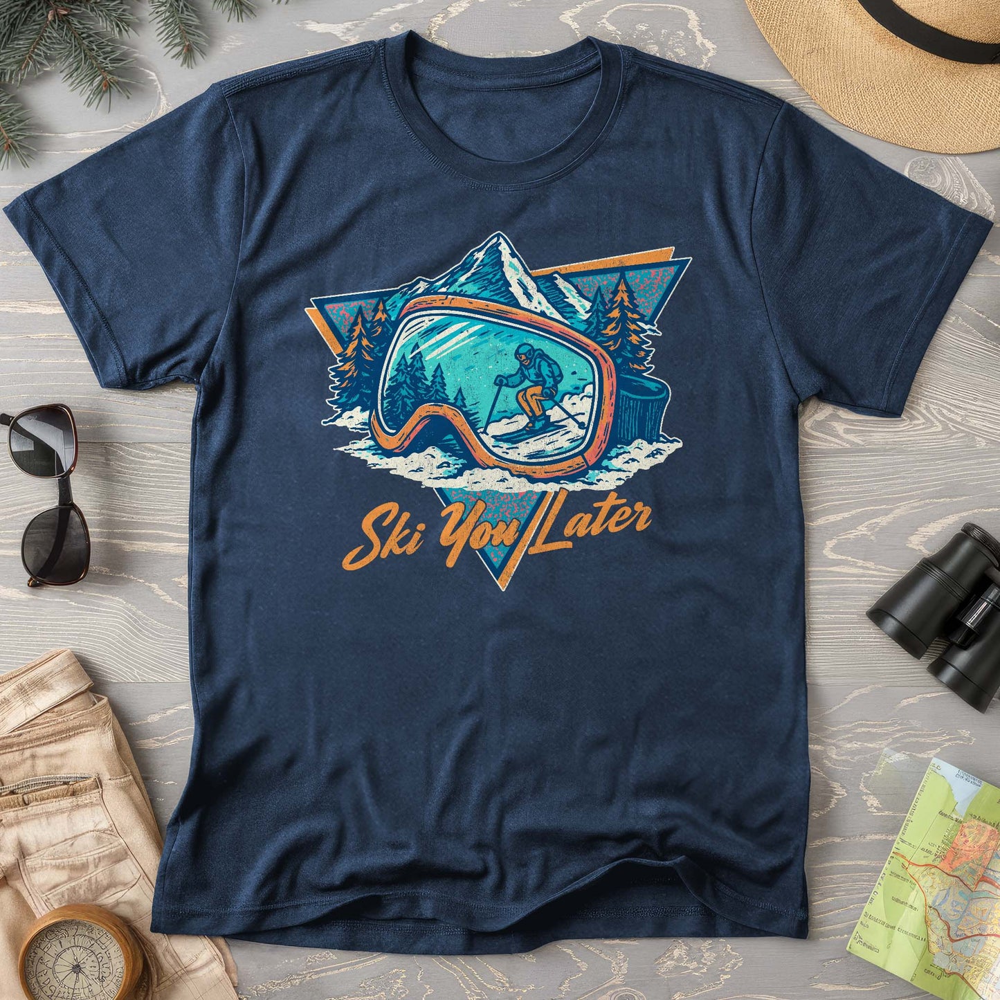 Ski You Later Retro 1980's Comfort Colors T-Shirt