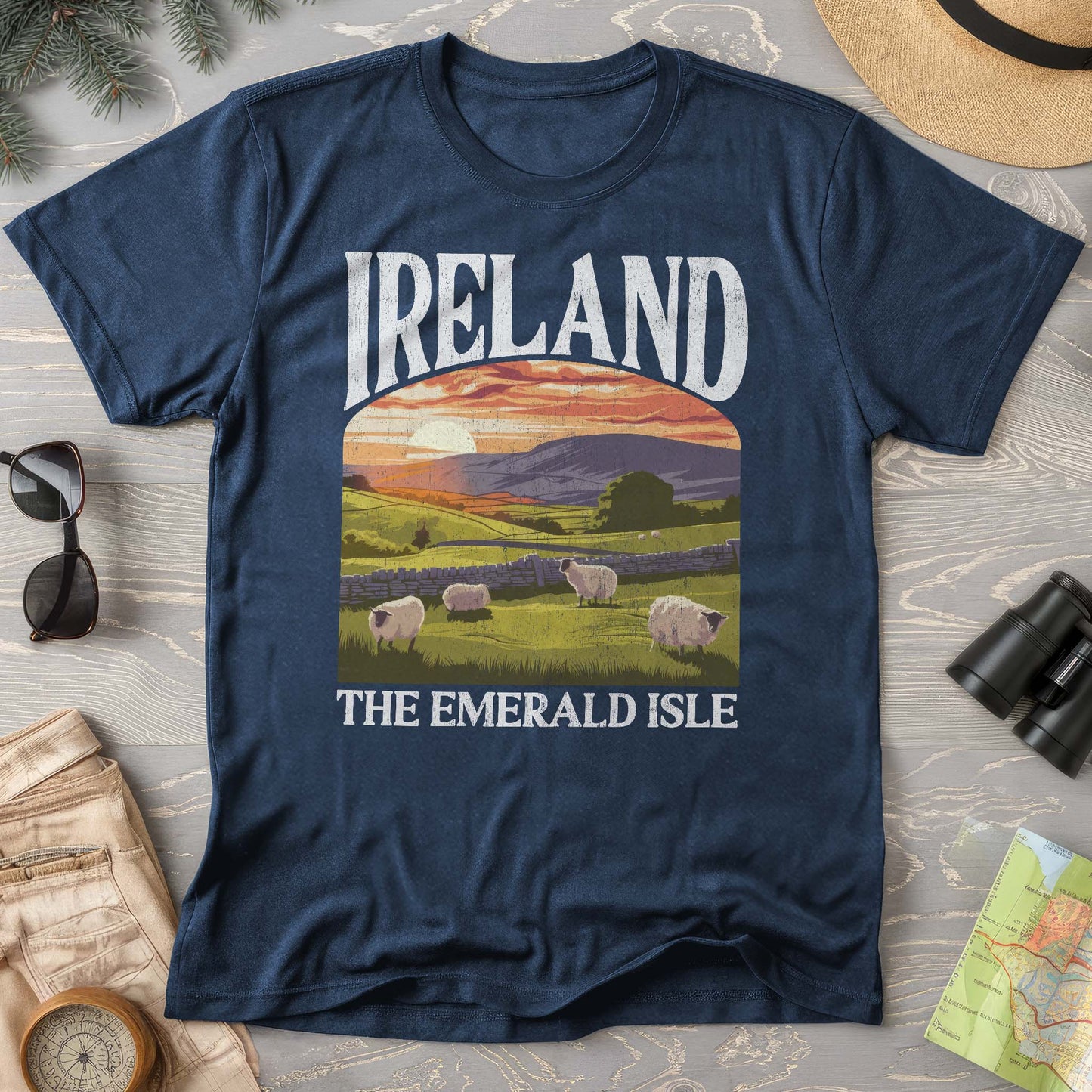 Ireland The Emerald Isle "Big and Bold" Comfort Colors T-Shirt