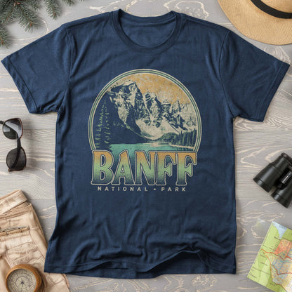 Banff National Park Groovy Screenprint Comfort Colors T-Shirt