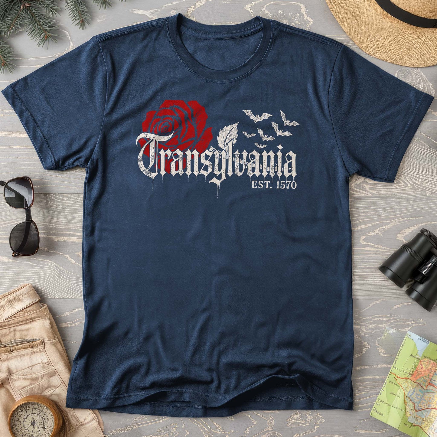 Transylvania Gothic Rose Comfort Colors T-Shirt
