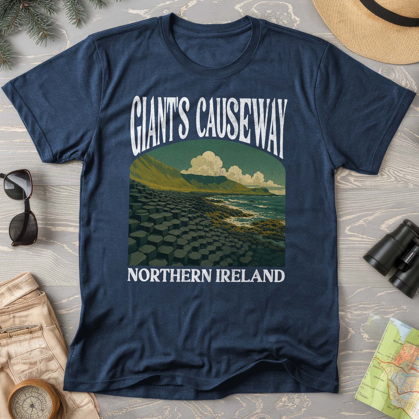 Giants Causeway Northern Ireland "Big and Bold" Comfort Colors T-Shirt
