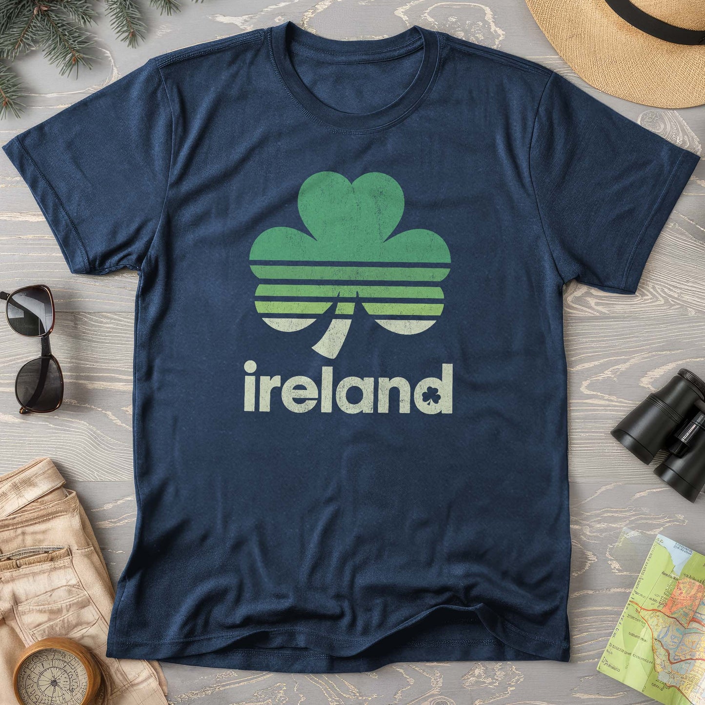 Ireland Retro Shamrock Comfort Colors T-Shirt
