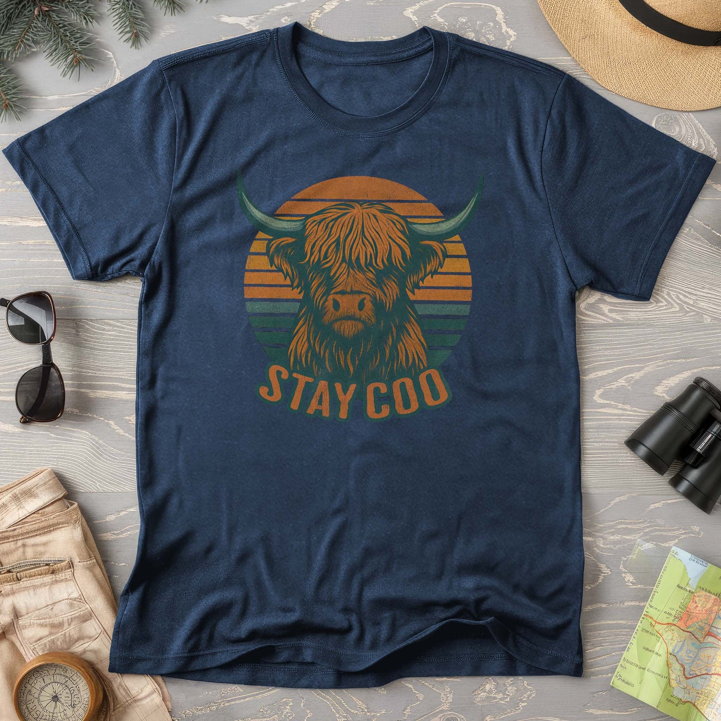 Highland Cow "Stay Coo" Comfort Colors T-Shirt