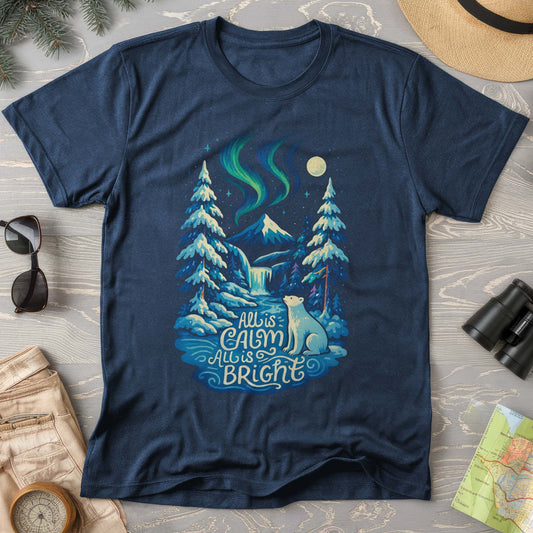 All Is Calm Northern Lights Comfort Colors T-Shirt