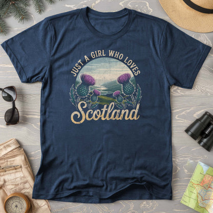 Just a Girl Who Loves Scotland Comfort Colors T-Shirt