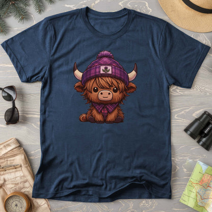 Tartan Highland Cow Comfort Colors T-Shirt