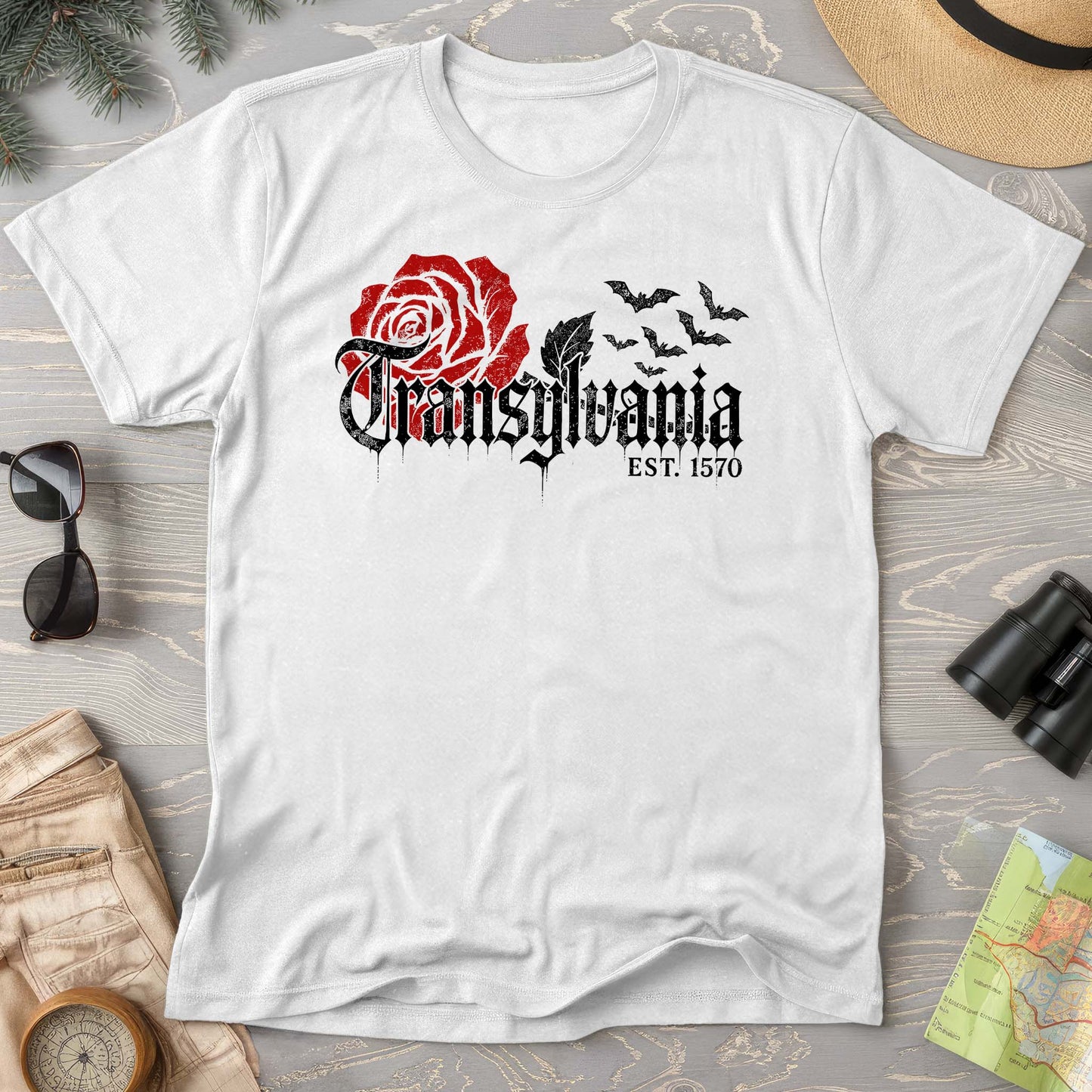 Transylvania Gothic Rose Comfort Colors T-Shirt