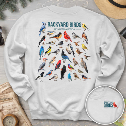 Backyard Birds Front/Back Print Sweatshirt