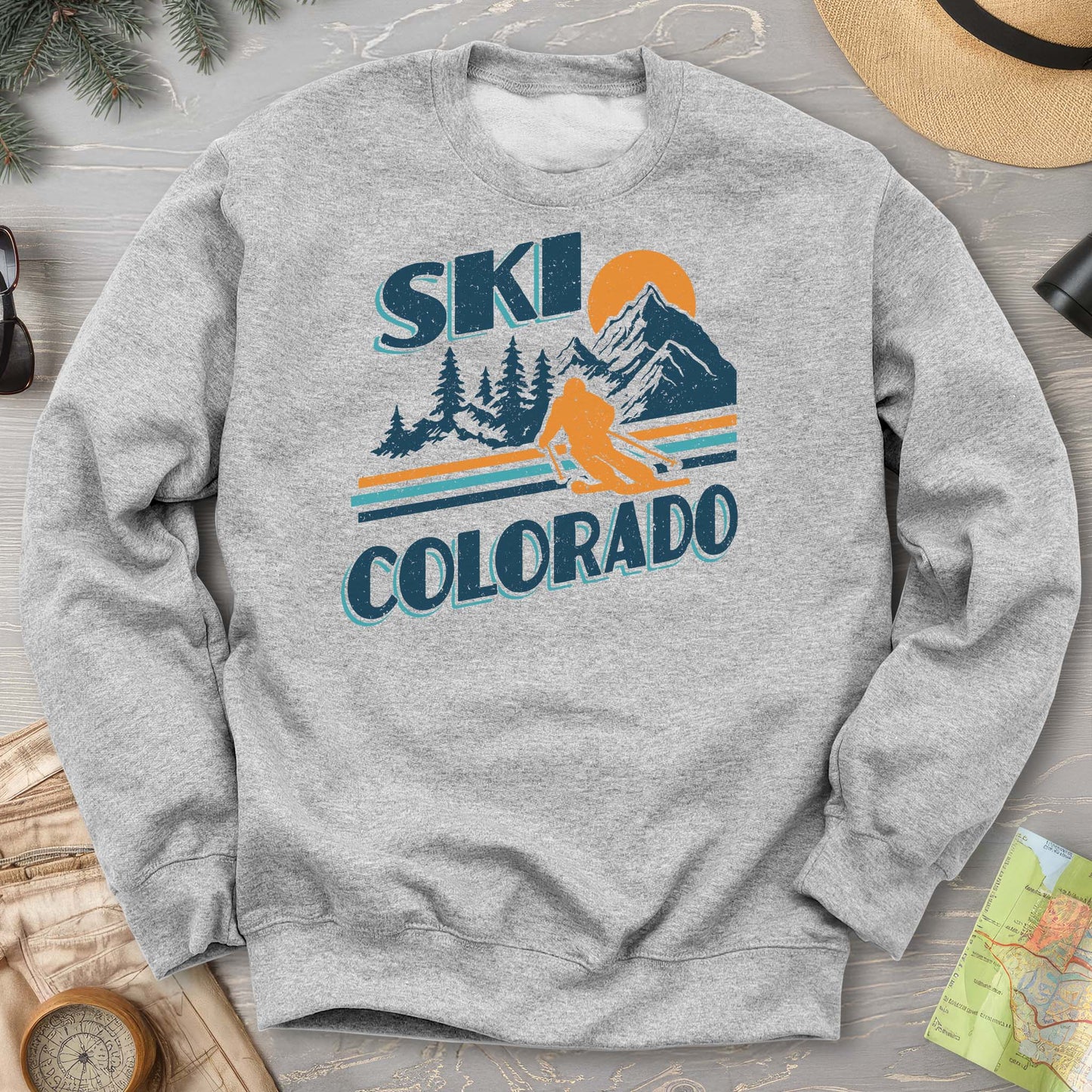 Ski Colorado Retro 80's Sweatshirt