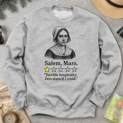 Salem Massachusetts "1 Star Review" Sweatshirt