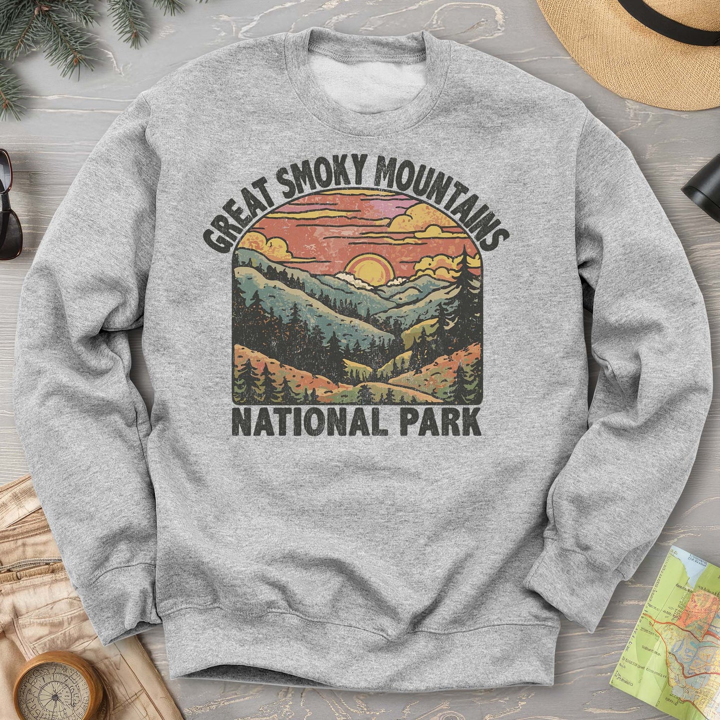 Great Smoky Mountains National Park Sunset Sweatshirt