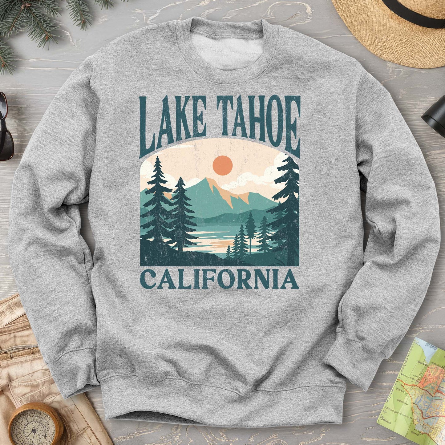 Lake Tahoe California "Big and Bold" Sweatshirt