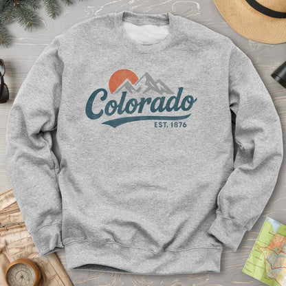 Colorado Vintage Logo Textured Sweatshirt