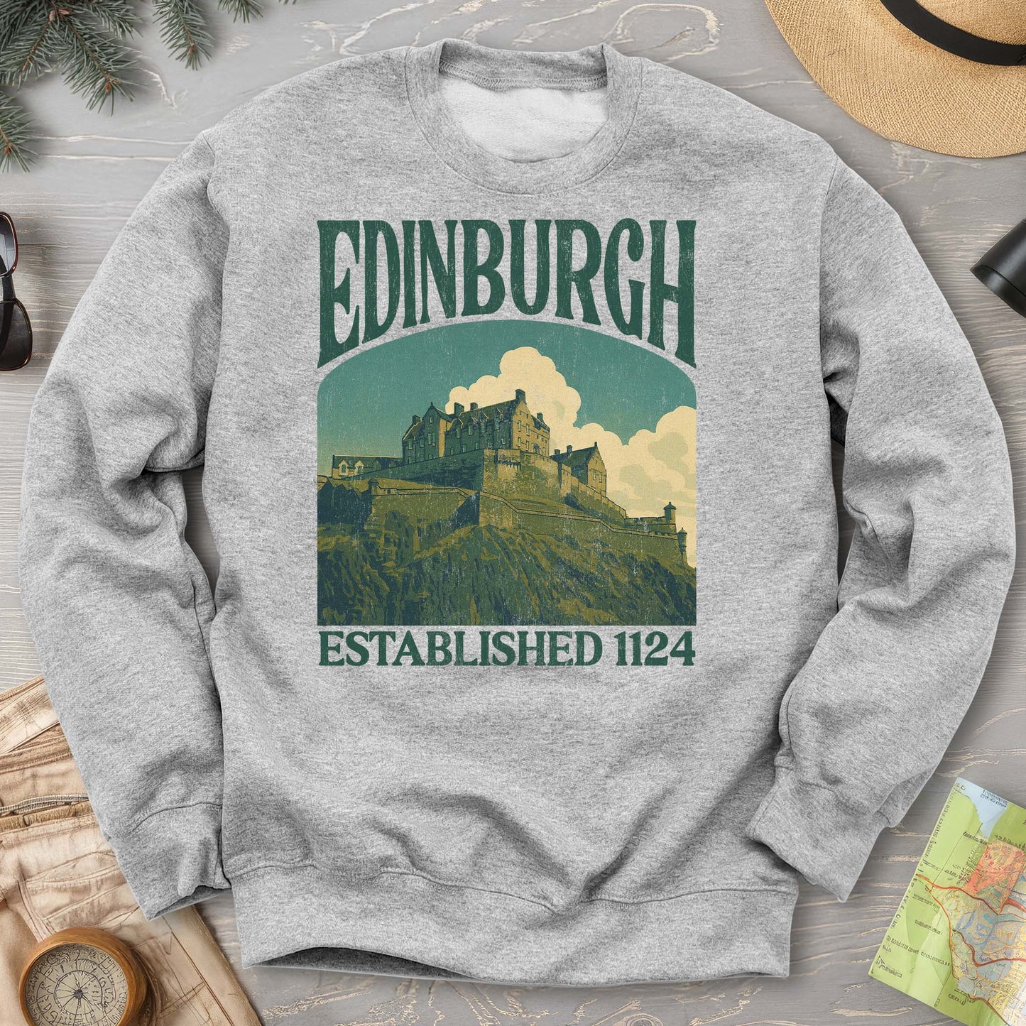 Edinburgh Scotland "Big and Bold" Sweatshirt