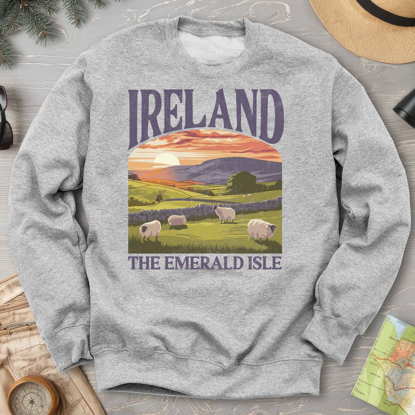 Ireland The Emerald Isle "Big and Bold" Sweatshirt