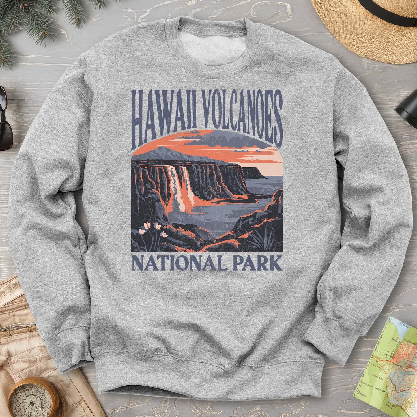 Hawaii Volcanoes National Park "Big and Bold" Sweatshirt