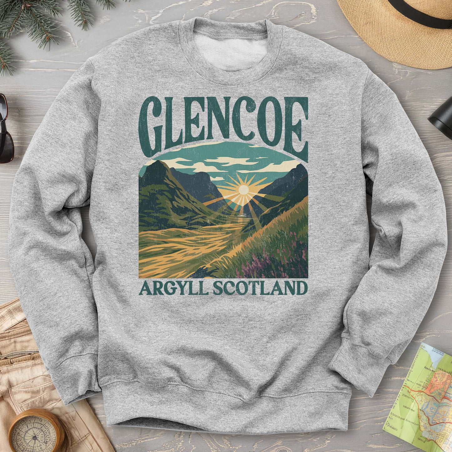 Glencoe Scotland "Big & Bold" Sweatshirt