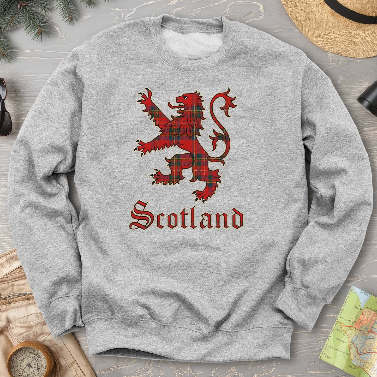 Scotland Tartan Lion Sweatshirt