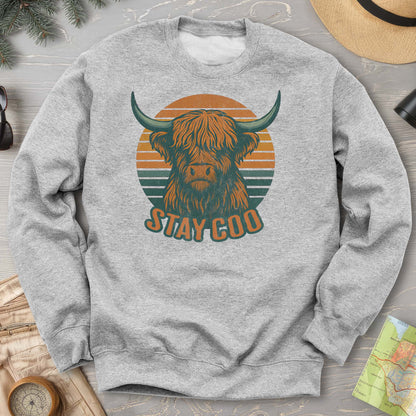 Highland Cow "Stay Coo" Sweatshirt